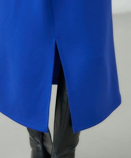 miclat（ミクラ）の「大きいサイズ　カットソロング丈ナロースカート　miclat（スカート・レディース・ブルー/ブラック/ボルドー/ピンク系/グリーン系・L/LL/3L/4L/5L）」の16枚目の写真