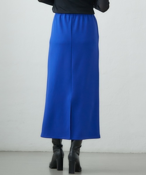 miclat（ミクラ）の「大きいサイズ　カットソロング丈ナロースカート　miclat（スカート・レディース・ブルー/ブラック/ボルドー/ピンク系/グリーン系・L/LL/3L/4L/5L）」の22枚目の写真