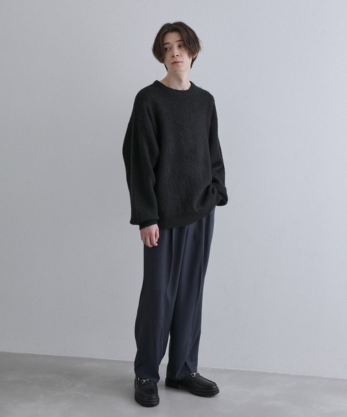 JUNRED（ジュンレッド）の「シャギークルーネックニット（ニット/セーター・メンズ・ブラック/イエロー/グレー系その他/ミント・S/M/L）」の17枚目の写真