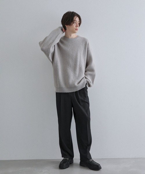 JUNRED（ジュンレッド）の「シャギークルーネックニット（ニット/セーター・メンズ・ブラック/イエロー/グレー系その他/ミント・S/M/L）」の20枚目の写真