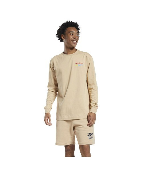 Reebok（リーボック）の「 ボット ロングスリーブ Tシャツ / BoTT Long Sleeve T-Shirt （purple）（Tシャツ/カットソー・メンズ・ベージュ/パープル/ホワイト/グレー・J/L/J/M/J/S/J/XO/J/2XO/J/O）」の4枚目の写真