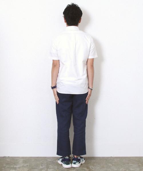 coen（コーエン）の「オックスフォードボタンダウンシャツ半袖（シャツ/ブラウス・メンズ・ホワイト/ネイビー・MEDIUM/LARGE/X-SMALL/X-LARGE/SMALL）」の18枚目の写真