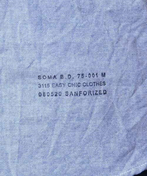 coen（コーエン）の「オックスフォードボタンダウンシャツ半袖（シャツ/ブラウス・メンズ・ホワイト/ネイビー・MEDIUM/LARGE/X-SMALL/X-LARGE/SMALL）」の11枚目の写真