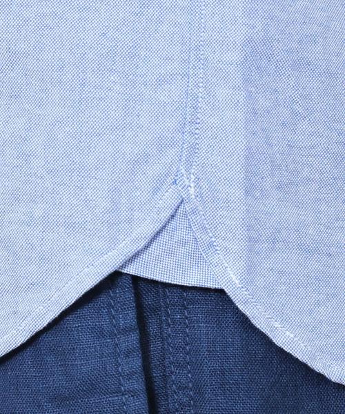 coen（コーエン）の「オックスフォードボタンダウンシャツ半袖（シャツ/ブラウス・メンズ・ホワイト/ネイビー・MEDIUM/LARGE/X-SMALL/X-LARGE/SMALL）」の12枚目の写真