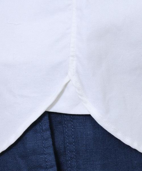 coen（コーエン）の「オックスフォードボタンダウンシャツ半袖（シャツ/ブラウス・メンズ・ホワイト/ネイビー・MEDIUM/LARGE/X-SMALL/X-LARGE/SMALL）」の8枚目の写真