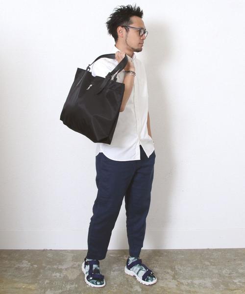 coen（コーエン）の「オックスフォードボタンダウンシャツ半袖（シャツ/ブラウス・メンズ・ホワイト/ネイビー・MEDIUM/LARGE/X-SMALL/X-LARGE/SMALL）」の9枚目の写真