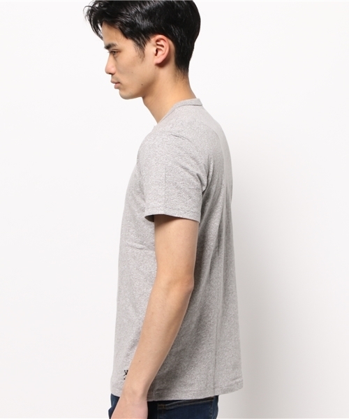 GIORDANO（ジョルダーノ）の「[GIORDANO]ﾍﾝﾘｰﾈｯｸ半袖Ｔシャツ（Tシャツ/カットソー・メンズ・ホワイト/ブラック/グレー/ブルー/ブルー系その他/インディゴブルー・MEDIUM/LARGE/SMALL/X-LARGE）」の8枚目の写真