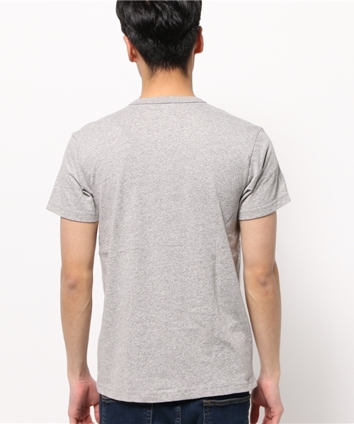 GIORDANO（ジョルダーノ）の「[GIORDANO]ﾍﾝﾘｰﾈｯｸ半袖Ｔシャツ（Tシャツ/カットソー・メンズ・ホワイト/ブラック/グレー/ブルー/ブルー系その他/インディゴブルー・MEDIUM/LARGE/SMALL/X-LARGE）」の9枚目の写真