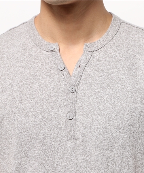 GIORDANO（ジョルダーノ）の「[GIORDANO]ﾍﾝﾘｰﾈｯｸ半袖Ｔシャツ（Tシャツ/カットソー・メンズ・ホワイト/ブラック/グレー/ブルー/ブルー系その他/インディゴブルー・MEDIUM/LARGE/SMALL/X-LARGE）」の10枚目の写真