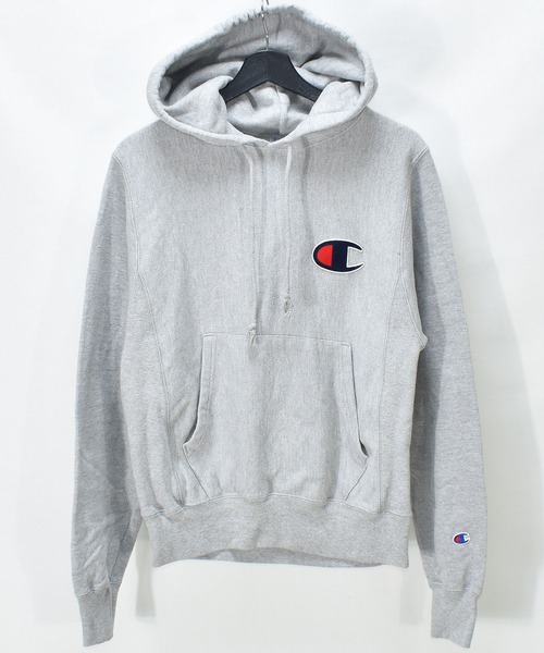 Champion(チャンピオン)の「【ヴィンテージ古着】Champion / チャンピオン REVERSE WEAVE ロゴ刺繍 プルオーバーパーカー(パーカー・メンズ・グレー・X-SMALL)」の3枚目の写真