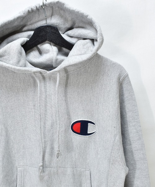 Champion(チャンピオン)の「【ヴィンテージ古着】Champion / チャンピオン REVERSE WEAVE ロゴ刺繍 プルオーバーパーカー(パーカー・メンズ・グレー・X-SMALL)」の7枚目の写真