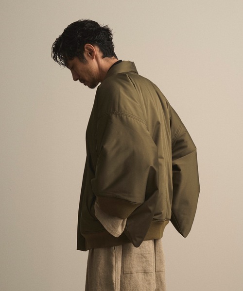 和ROBE（ワローブ）の「和ROBE / MA-1 HAORI（MA-1・メンズ・セージグリーン/ブラック・2/3）」の20枚目の写真
