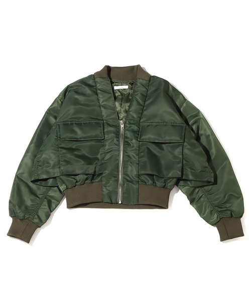 ピンク ショート MA-1ジャケット ANNA SUI NYC シャカ2