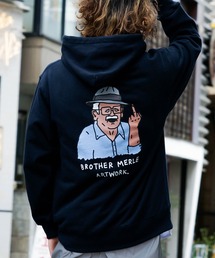Hector ZIP UP HOODIE SWEAT PARKA/BROTHER MERLE(ブラザーマール)バックプリントジップアップパーカー