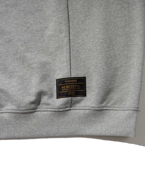 Subciety（サブサエティ）の「SIDEZIP SWEAT（スウェット・メンズ・ブラック/イエロー/グレー・X-LARGE/MEDIUM/LARGE/SMALL）」の6枚目の写真