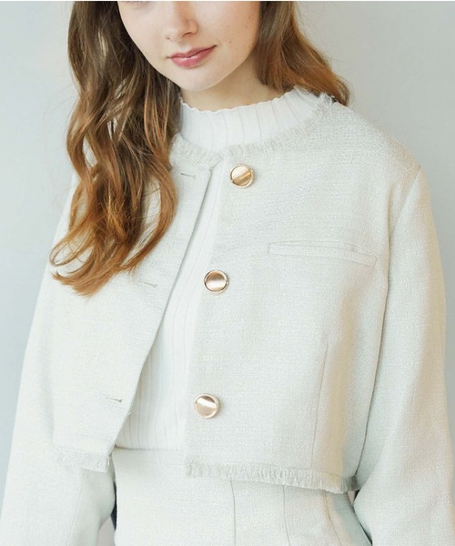 archives（アルシーヴ）の「プチハイリブニット（ニット/セーター・レディース・オフホワイト/ホワイト×ブラック/ブラック/ブルー/パープル/オレンジ・MEDIUM）」の2枚目の写真