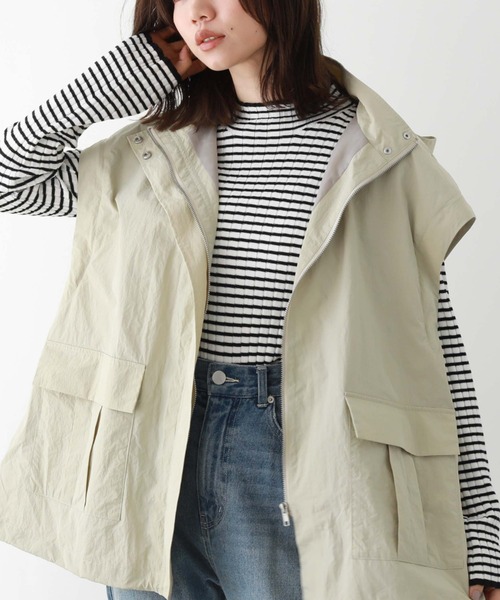 archives（アルシーヴ）の「プチハイリブニット（ニット/セーター・レディース・オフホワイト/ホワイト×ブラック/ブラック/ブルー/パープル/オレンジ・MEDIUM）」の19枚目の写真