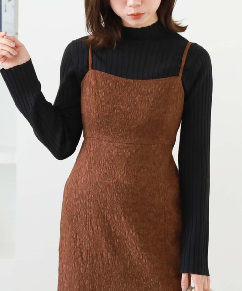 archives（アルシーヴ）の「プチハイリブニット（ニット/セーター・レディース・オフホワイト/ホワイト×ブラック/ブラック/ブルー/パープル/オレンジ・MEDIUM）」の14枚目の写真