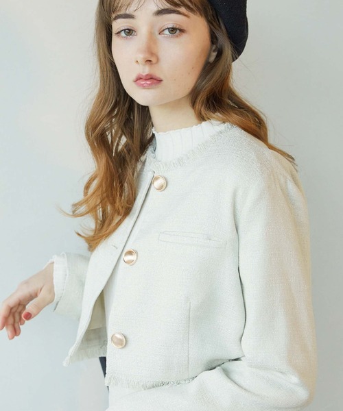 archives（アルシーヴ）の「プチハイリブニット（ニット/セーター・レディース・オフホワイト/ホワイト×ブラック/ブラック/ブルー/パープル/オレンジ・MEDIUM）」の16枚目の写真