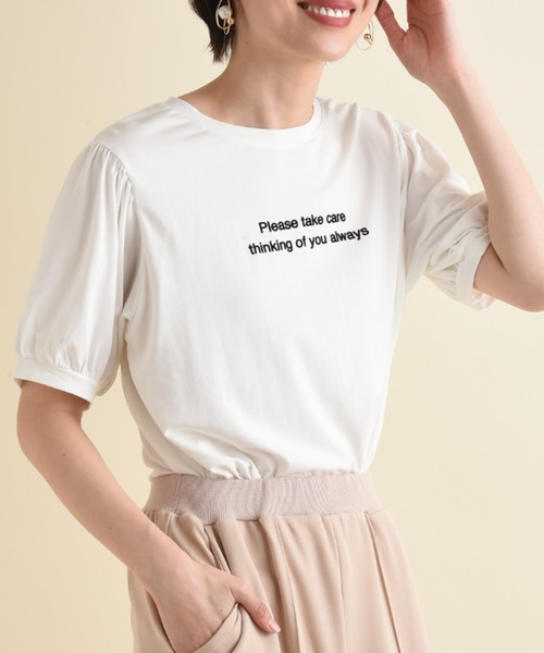 heve ホワイト パフスリーブ Tシャツ 半袖 heve ホワイト パフスリーブ Tシャツ 半袖 - メルカリ