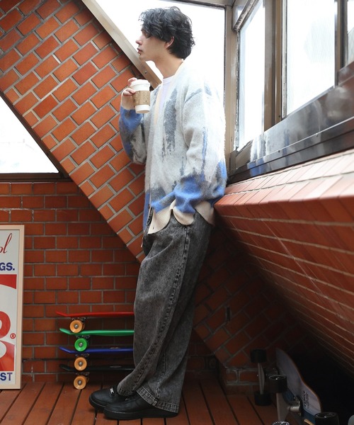 ８(eight)（エイト）の「モヘアタッチカーデ（カーディガン/ボレロ・メンズ・アイボリー/ブラック/マスタード・LARGE/MEDIUM）」の11枚目の写真