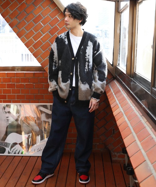 ８(eight)（エイト）の「モヘアタッチカーデ（カーディガン/ボレロ・メンズ・アイボリー/ブラック/マスタード・LARGE/MEDIUM）」の19枚目の写真