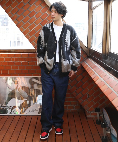 ８(eight)（エイト）の「モヘアタッチカーデ（カーディガン/ボレロ・メンズ・アイボリー/ブラック/マスタード・LARGE/MEDIUM）」の20枚目の写真