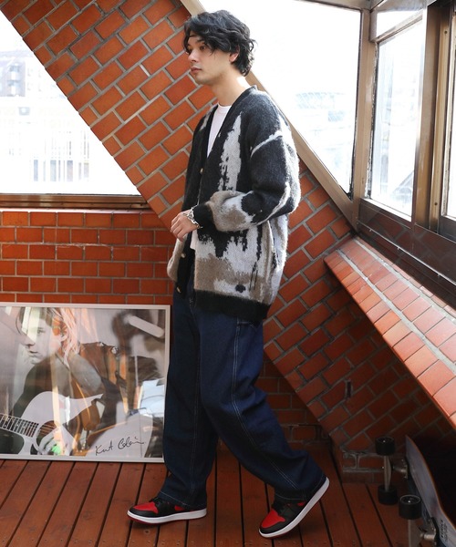 ８(eight)（エイト）の「モヘアタッチカーデ（カーディガン/ボレロ・メンズ・アイボリー/ブラック/マスタード・LARGE/MEDIUM）」の22枚目の写真