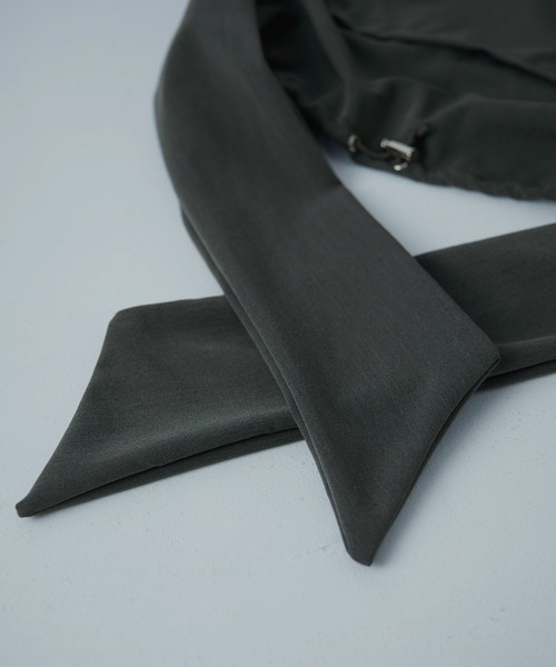 CIASENSE（シアセンス）の「2way drawcord shoulder bag/tote bag/ 2wayドローコード巾着ショルダーバッグ/結びトートバッグ（ショルダーバッグ・メンズ・チャコールグレー/ブラック/キナリ/ダークオリーブ/ライトグレー系・FREE）」の12枚目の写真