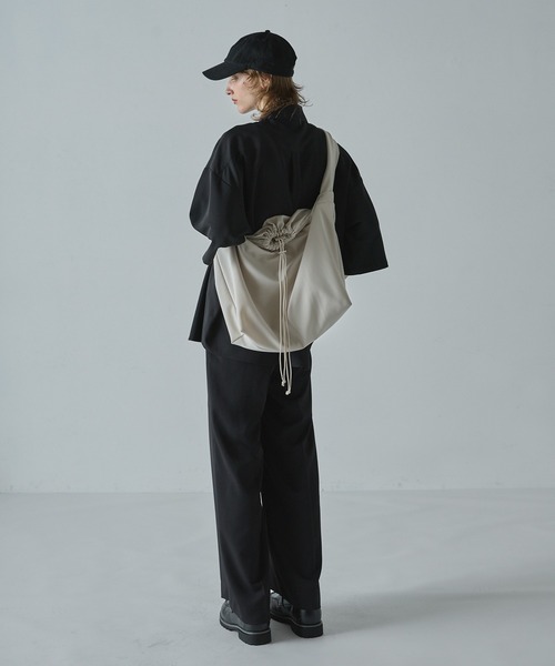 2way drawcord shoulder bag/tote bag/ 2wayドローコード巾着
