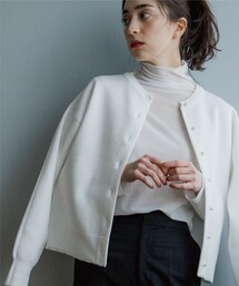 OPAQUE.CLIP | 【C】シアーハイネックカットソー(Tシャツ/カットソー)