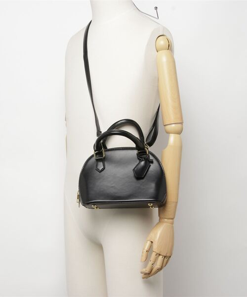 MAISON BREEZE(メゾンブリーズ)の「【MAISON BREEZE】フェイクレザーミニボストンショルダーバッグ KNF(ショルダーバッグ・レディース・オレンジ/ベージュ/ブラック/ブルー/グリーン/ピンク/ホワイト・FREE)」の16枚目の写真