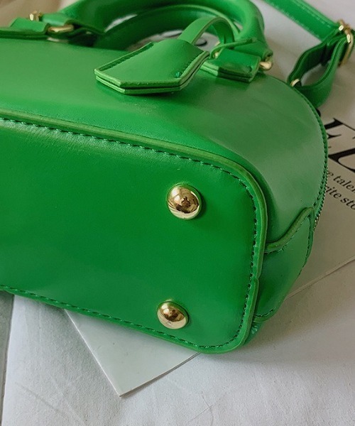 MAISON BREEZE(メゾンブリーズ)の「【MAISON BREEZE】フェイクレザーミニボストンショルダーバッグ KNF(ショルダーバッグ・レディース・オレンジ/ベージュ/ブラック/ブルー/グリーン/ピンク/ホワイト・FREE)」の10枚目の写真