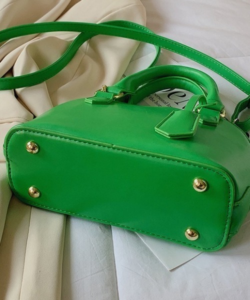 MAISON BREEZE(メゾンブリーズ)の「【MAISON BREEZE】フェイクレザーミニボストンショルダーバッグ KNF(ショルダーバッグ・レディース・オレンジ/ベージュ/ブラック/ブルー/グリーン/ピンク/ホワイト・FREE)」の12枚目の写真