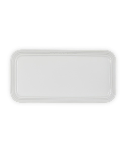 Le Creuset(ルクルーゼ)の「レジェ・レクタンギュラー・プレート 25cm(食器・レディース・ホワイト/イエロー系その他/ピンク系その他/オレンジ/グレー系その他/チェリーレッド/グリーン系その他/ブルー系その他/オレンジ系その他・25cm)」の2枚目の写真