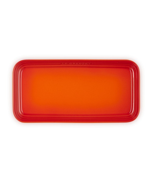 Le Creuset(ルクルーゼ)の「レジェ・レクタンギュラー・プレート 25cm(食器・レディース・ホワイト/イエロー系その他/ピンク系その他/オレンジ/グレー系その他/チェリーレッド/グリーン系その他/ブルー系その他/オレンジ系その他・25cm)」の8枚目の写真