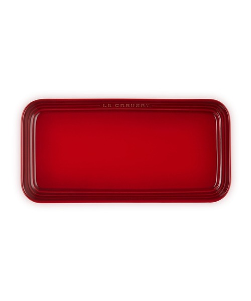 Le Creuset(ルクルーゼ)の「レジェ・レクタンギュラー・プレート 25cm(食器・レディース・ホワイト/イエロー系その他/ピンク系その他/オレンジ/グレー系その他/チェリーレッド/グリーン系その他/ブルー系その他/オレンジ系その他・25cm)」の7枚目の写真