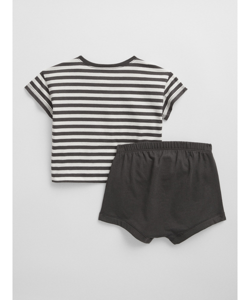 GAP(ギャップ)の「3点 セットアップ (ベビー)(Tシャツ/カットソー・キッズ・ブラック系その他/ブラウン・6-12M/18-24M/12-18M/3-6M)」の4枚目の写真