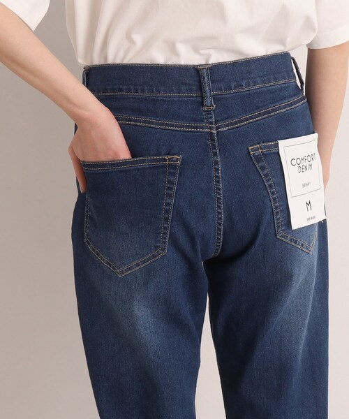 SHOO・LA・RUE（シューラルー）の「◆【SS-3L/洗える】デニムスキニーパンツ（デニムパンツ・レディース・ブルー/ダークネイビー・01/04/05/10/02/03）」の7枚目の写真