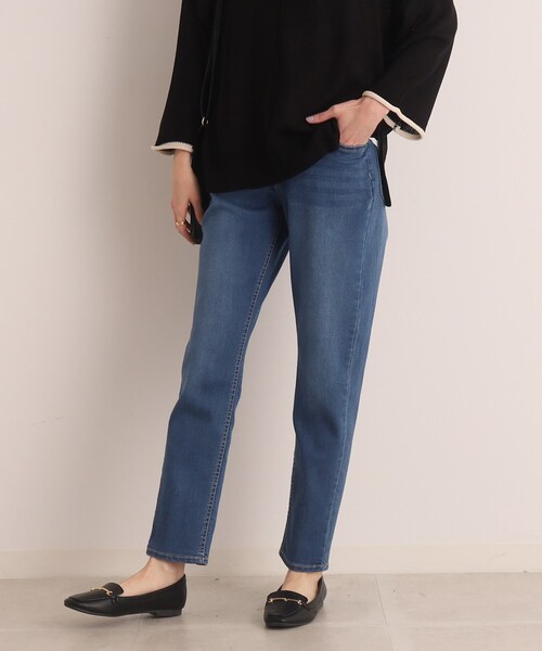 SHOO・LA・RUE（シューラルー）の「◆【SS-3L/洗える】デニムスキニーパンツ（デニムパンツ・レディース・ブルー/ダークネイビー・01/04/05/10/02/03）」の10枚目の写真