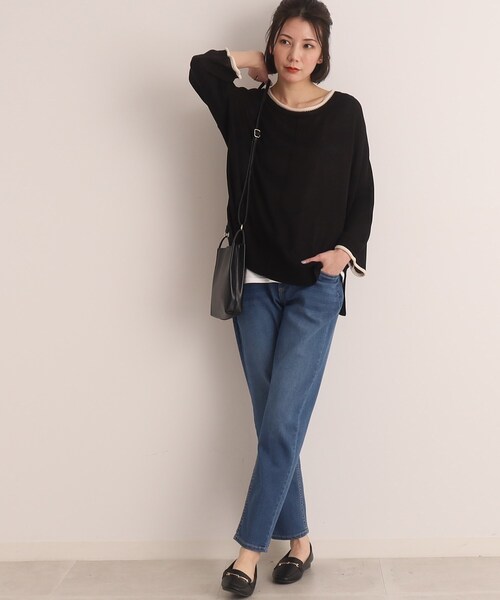 SHOO・LA・RUE（シューラルー）の「◆【SS-3L/洗える】デニムスキニーパンツ（デニムパンツ・レディース・ブルー/ダークネイビー・01/04/05/10/02/03）」の13枚目の写真