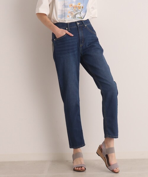 SHOO・LA・RUE（シューラルー）の「◆【SS-3L/洗える】デニムスキニーパンツ（デニムパンツ・レディース・ブルー/ダークネイビー・01/04/05/10/02/03）」の19枚目の写真