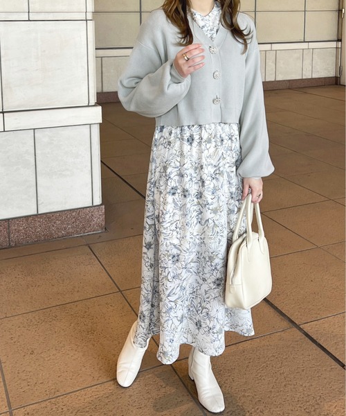 apres jour（アプレジュール）の「フリルウエストリブワンピース【ZOZOTOWN限定アイテム】（ワンピース・レディース・アイボリー/ブルー/ピンク・フリー/X-LARGE）」の21枚目の写真