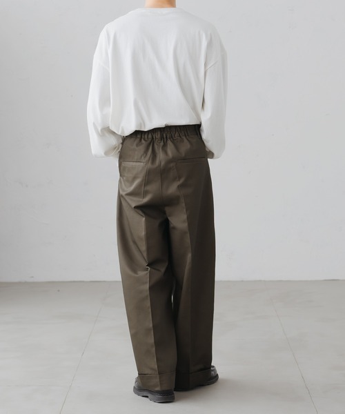 epnok（エプノック）の「ロールアップバギーチノスラックス（チノパンツ・メンズ・カーキ/チャコールグレー/ベージュ・SMALL/MEDIUM/LARGE）」の16枚目の写真