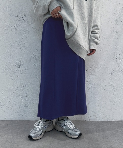 apres jour mignon（アプレジュールミニョン）の「ポンチスリットナロースカート【ZOZOTOWN限定アイテム】（スカート・レディース・ブラック/ブルー/オレンジ・X-LARGE/SMALL/MEDIUM）」の16枚目の写真