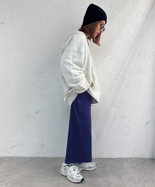 apres jour mignon（アプレジュールミニョン）の「ポンチスリットナロースカート【ZOZOTOWN限定アイテム】（スカート・レディース・ブラック/ブルー/オレンジ・X-LARGE/SMALL/MEDIUM）」の10枚目の写真