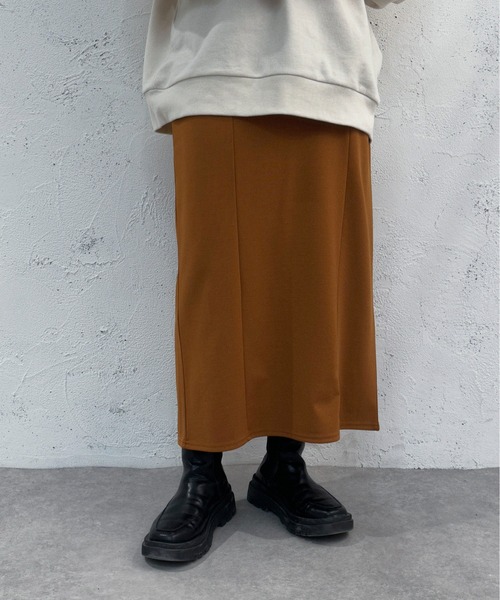 apres jour mignon（アプレジュールミニョン）の「ポンチスリットナロースカート【ZOZOTOWN限定アイテム】（スカート・レディース・ブラック/ブルー/オレンジ・X-LARGE/SMALL/MEDIUM）」の12枚目の写真