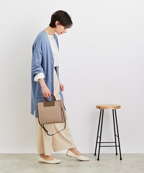 SHOO・LA・RUE（シューラルー）の「◆クリテハンドルスクエアトート（トートバッグ・レディース・グレー/ブラック/ベージュ系4・00）」の9枚目の写真