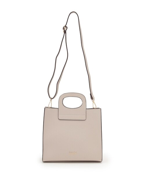 SHOO・LA・RUE（シューラルー）の「◆クリテハンドルスクエアトート（トートバッグ・レディース・グレー/ブラック/ベージュ系4・00）」の4枚目の写真