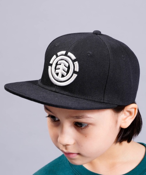 ELEMENT（エレメント）の「ELEMENT/エレメント キッズ YT KNUTSEN CAP キャップ 帽子 BD025-962（キャップ・キッズ・ブラック×ホワイト/ネイビー・FREE）」の5枚目の写真